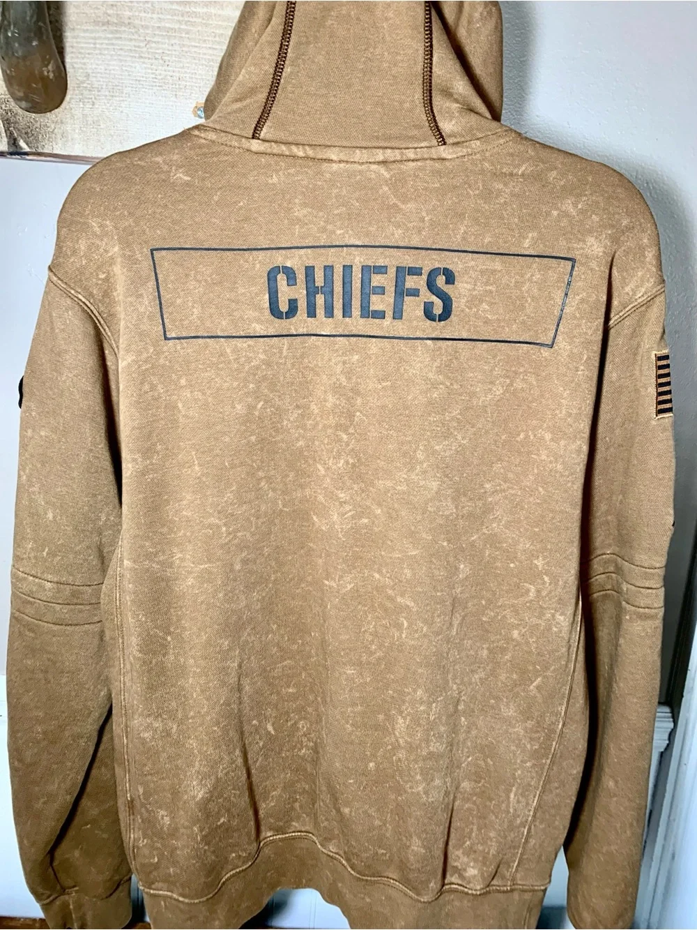 Nike Kansas City Chiefs Salute to Service Club Pullover Hoodie - Small